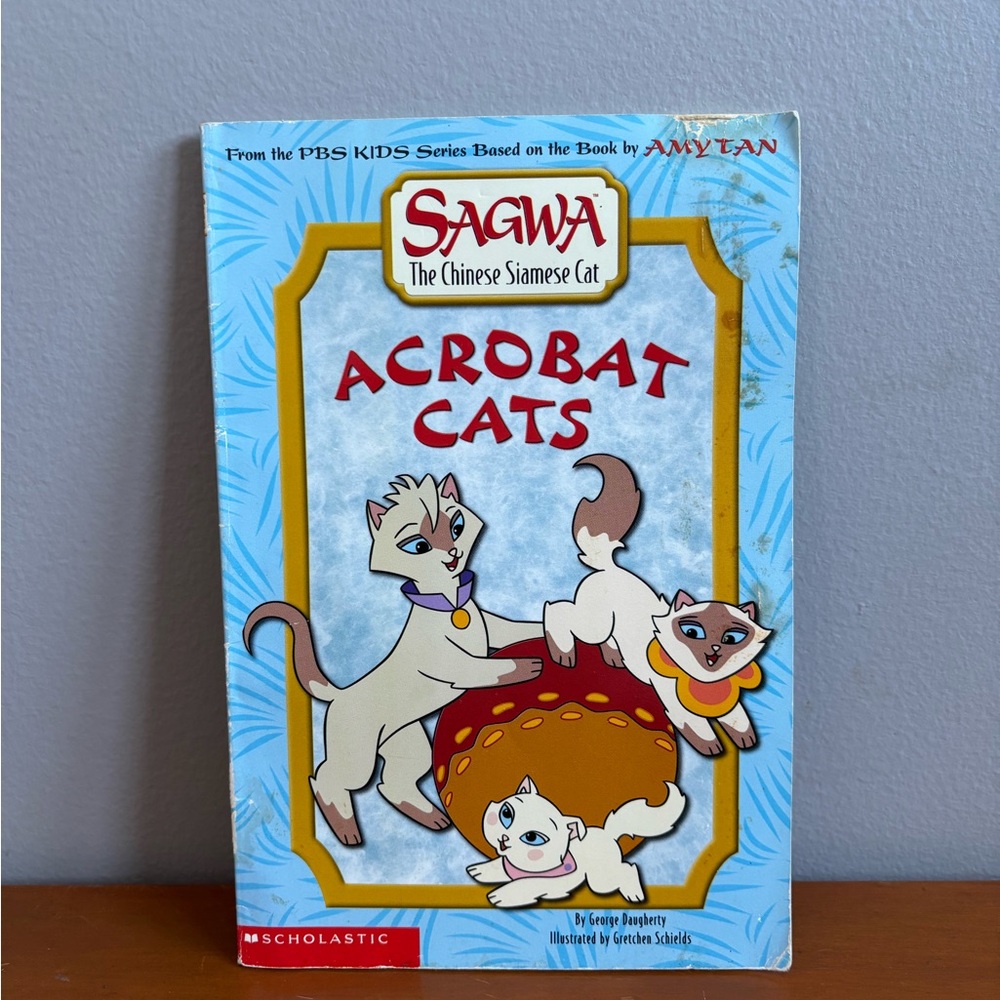 Vintage Scholastic Sagwa Acrobat Cats Book - 2002